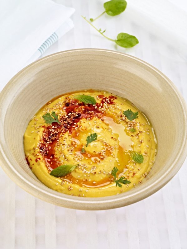 Chickpea Hummus with saffron