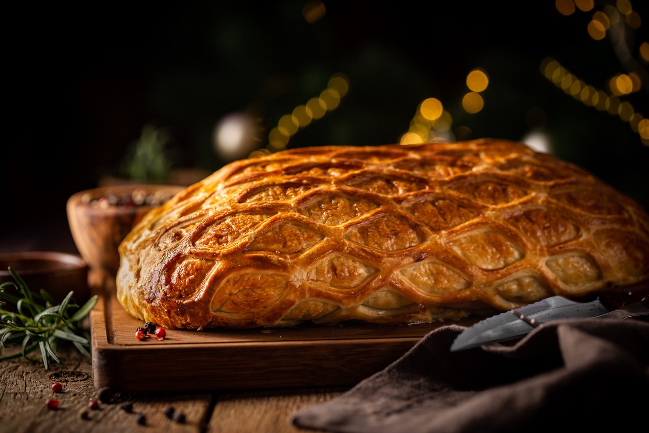 IBERIAN PORK WELLINGTON 	· serves 2